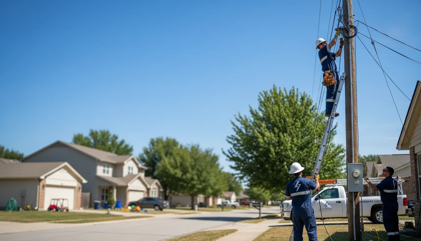 Residential electrician providing installation services in Braddock, ND